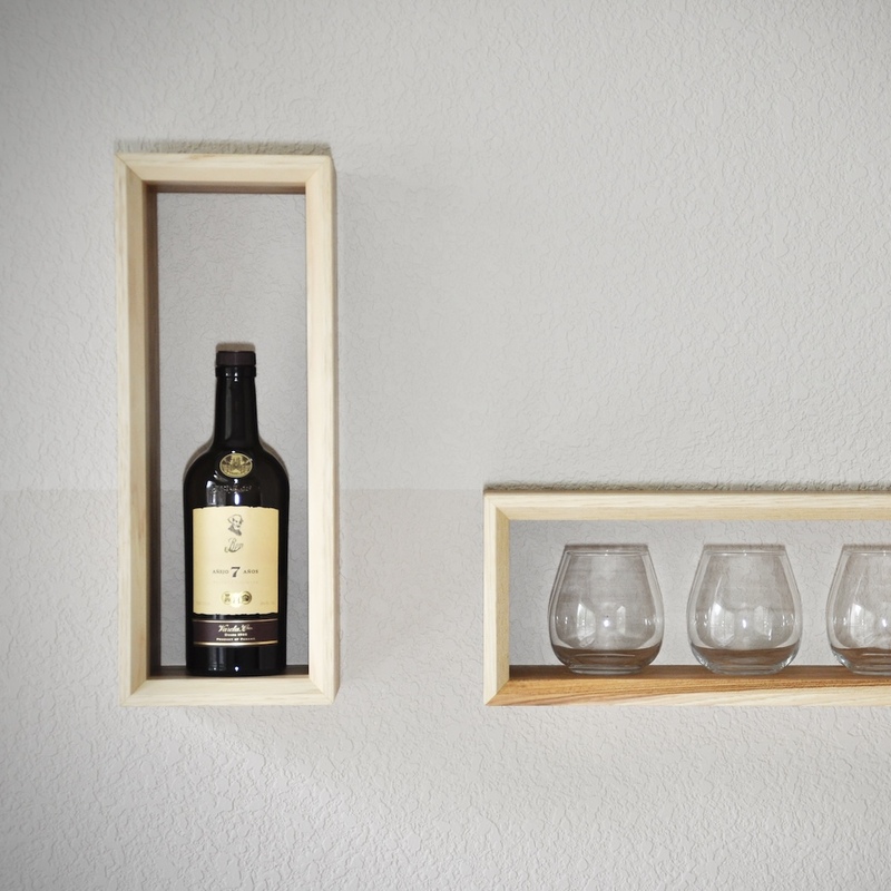 Designer Shelves - Solid Hickory 