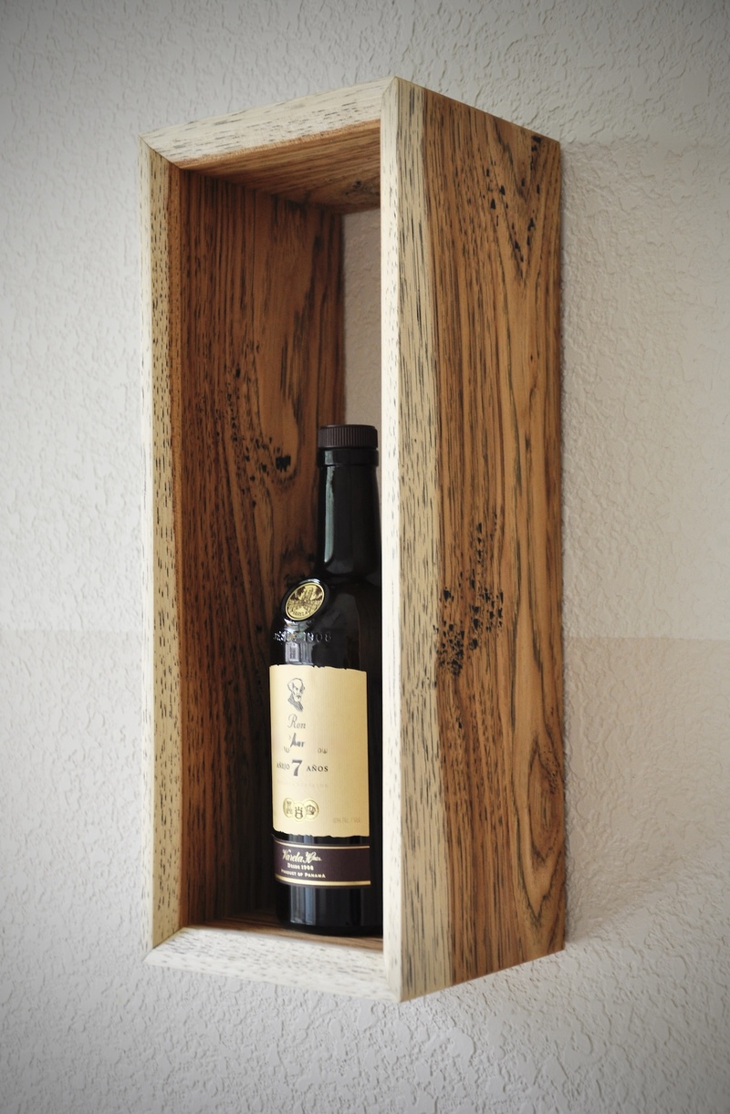 Designer liquor shelf